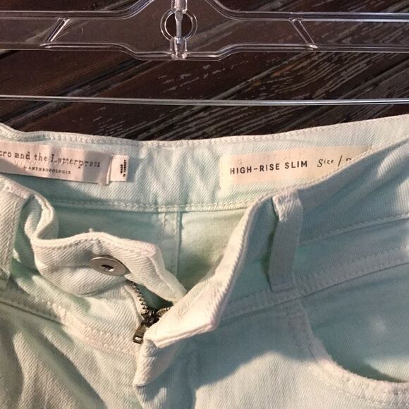 Pilcro high rise denim mint colorway   - Picture 3 of 4